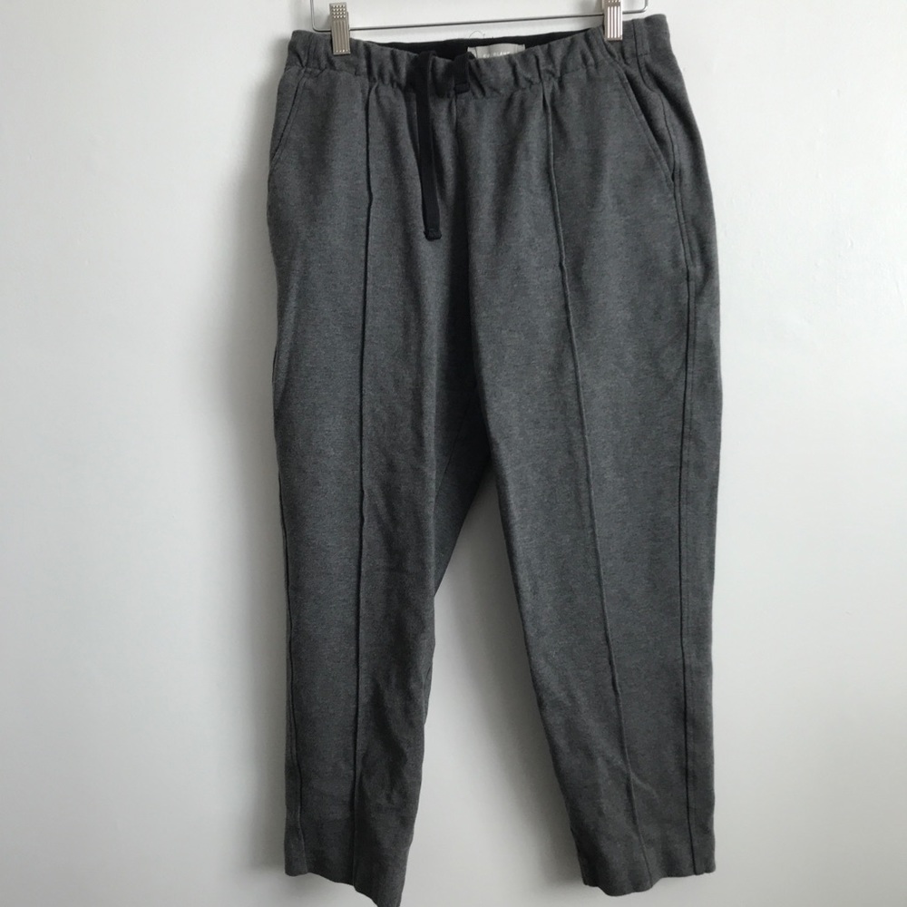 EVERLANE l JOGGER GRAY PANT CROPED DRAWSTRING BELT MENS MEDIUM